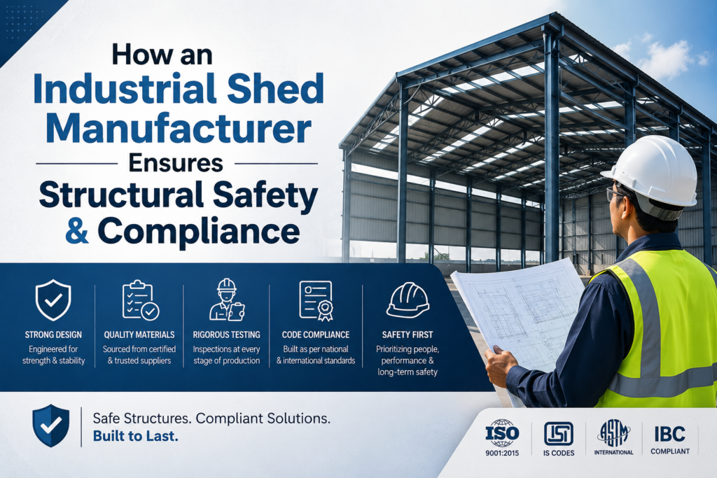 How an Industrial Shed Manufacturer Ensures Structural Safety